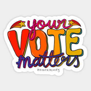 Your Vote Matters Sticker